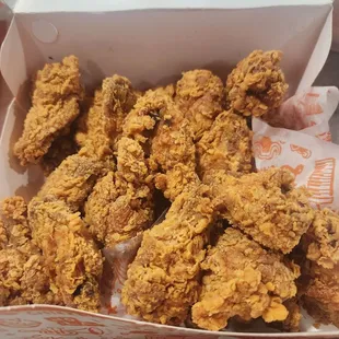 a box of fried chicken