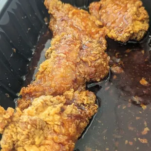 Spicy &amp; sweet chicken wings