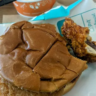 Spicy fish sandwich