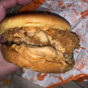 Spicy chicken sandwich