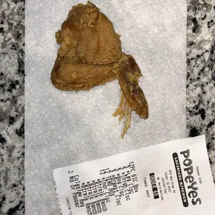a piece of food on a towel