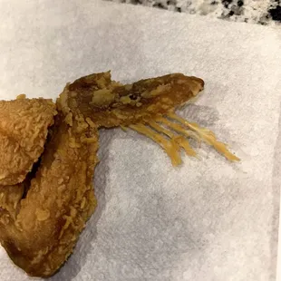 Feathers in chicken