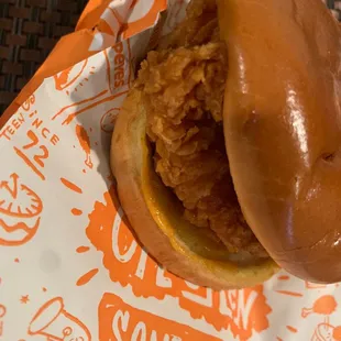 Spicy chicken sandwich
