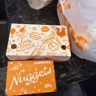 Cajun Fries served in a nugget box in an attempt to produce a LARGE size order.