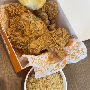 Three Piece Spicy. Red beans