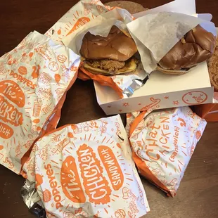 Chicken sandwiches .. spicy and classic