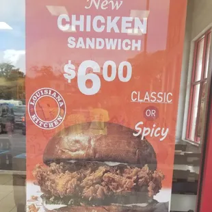 The infamous chicken sandwich.