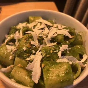 a bowl of food on a table