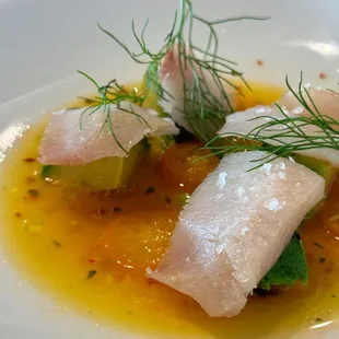 Hamachi Crudo