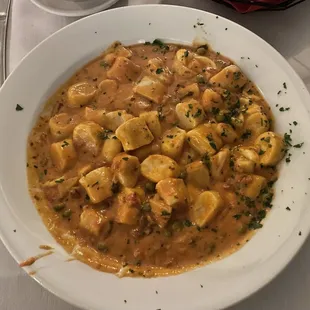 Gnocchi Sorrentina - but with vodka blush sauce, delicious!