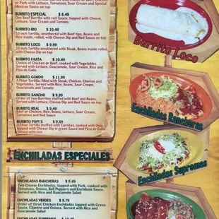 Burritos and Enchiladas