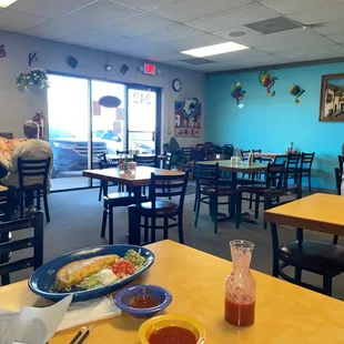 Limited seating inside.