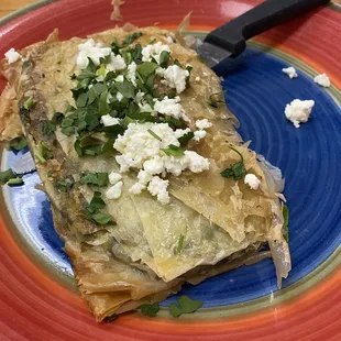 Spinach pie, so good!