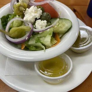 Side greek salad. Really good!