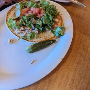 a plate of food on a table