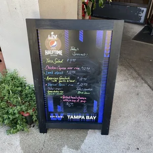 a sign for a restaurant