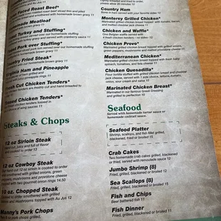 Menu from June 21, 2021