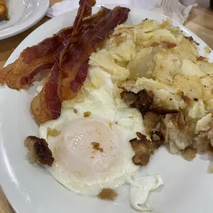 Eggs. Bacon. Potatoes.