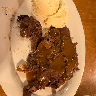 Open Faced Roast Beef