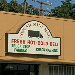 the front of the store