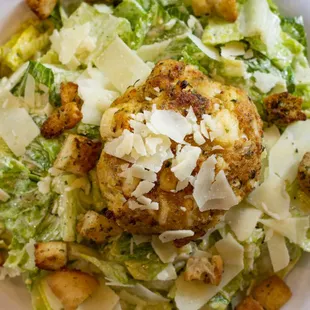 Crab cakes on a salad? Yes please! We have additional add-on options as well