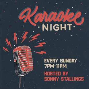 Karaoke every Sunday!