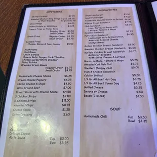 Menu June 2023
