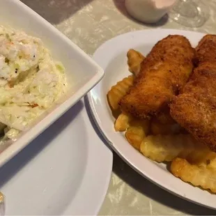 Fish, fries, and slaw platter!