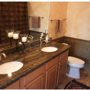 Granite counter tops.