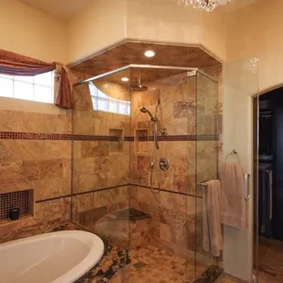 Gorgeous remodel on a custom bathroom