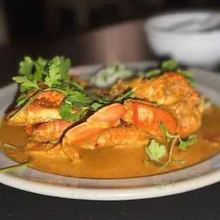 Crab and the best sauce ever!