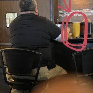 Mike The Cook Eating El Pollo Loco at his bar and throwing customer service out the window.