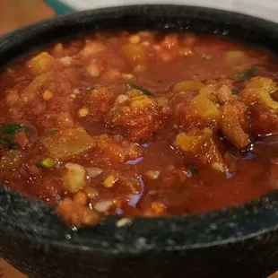 a bowl of chili