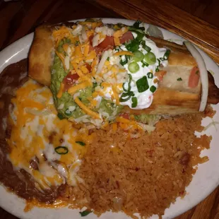 Machaca Beef Burrito