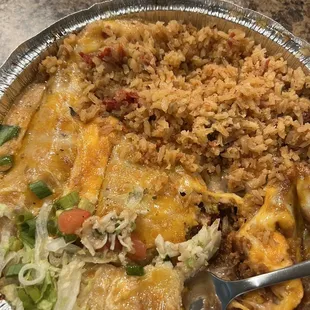 Seafood enchilada