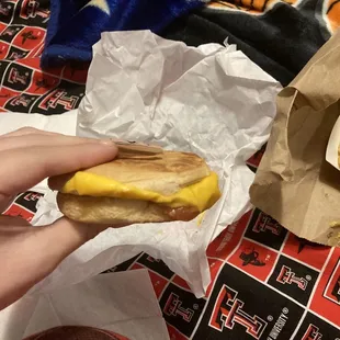 Little bacon and cheese popa burger