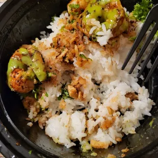 Shrimp bowl, what's left of it!