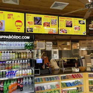 the inside of a restaurant