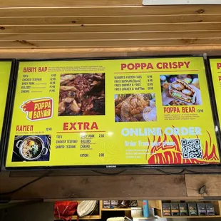 Menu screen 2