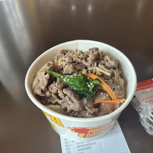 Small beef bulgogi bowl
