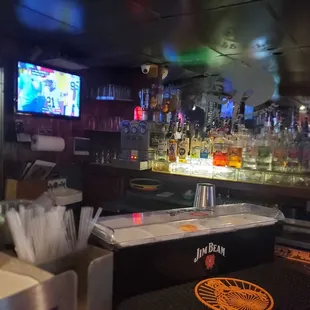 the bar