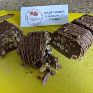 a piece of chocolate