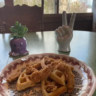 Vegan Chicken and Waffles