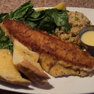 Pan seared Walleye