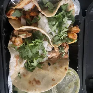 Chicken and Shrimp Taco