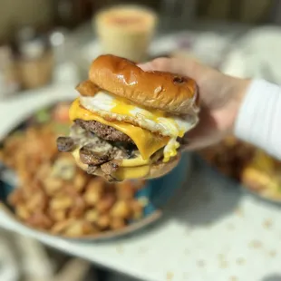 Popping Yolk Burger
