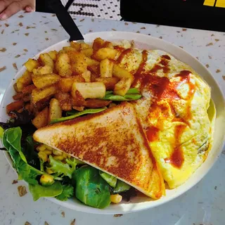 BBQ Pulled Pork Omelette