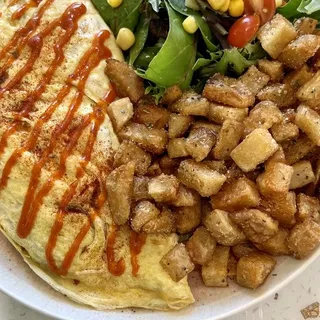 Kimchi Spam Omelette