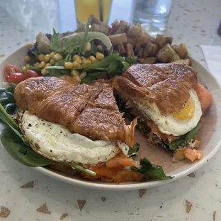 Croissant Smoked Salmon Sandwich