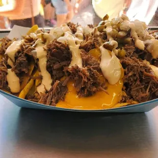 Loaded Nachos with Deep Pit Beef